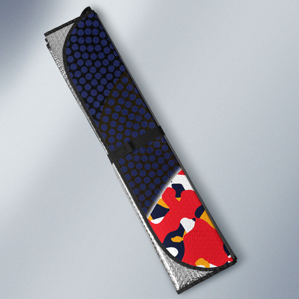 Adelaide Crows ANZAC Day Tribute Auto Sun Shade Indigenous Dot Art Poppy Remembrance Football Warrior
