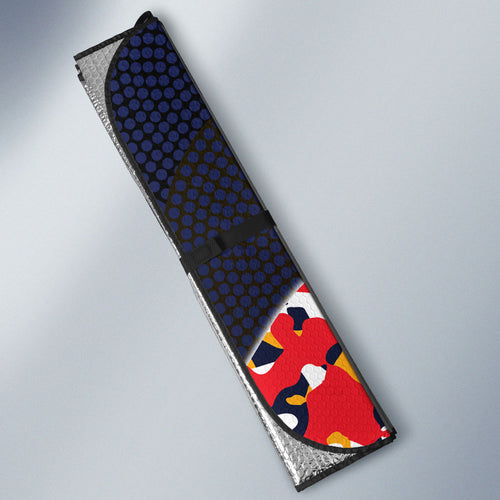 Adelaide Crows ANZAC Day Tribute Auto Sun Shade Indigenous Dot Art Poppy Remembrance Football Warrior