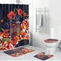 Adelaide Crows ANZAC Day Tribute Bathroom Set Indigenous Dot Art Poppy Remembrance Football Warrior