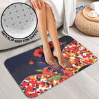 Adelaide Crows ANZAC Day Tribute Bathroom Set Indigenous Dot Art Poppy Remembrance Football Warrior