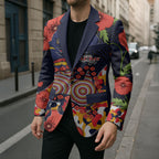 Adelaide Crows ANZAC Day Tribute Blazer Indigenous Dot Art Poppy Remembrance Football Warrior