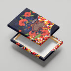 Adelaide Crows ANZAC Day Tribute Canvas Wall Art Indigenous Dot Art Poppy Remembrance Football Warrior