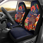 Adelaide Crows ANZAC Day Tribute Car Seat Cover Indigenous Dot Art Poppy Remembrance Football Warrior