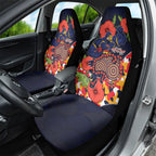Adelaide Crows ANZAC Day Tribute Car Seat Cover Indigenous Dot Art Poppy Remembrance Football Warrior