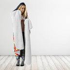 Adelaide Crows ANZAC Day Tribute Hooded Blanket Indigenous Dot Art Poppy Remembrance Football Warrior