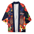 Adelaide Crows ANZAC Day Tribute Kimono Indigenous Dot Art Poppy Remembrance Football Warrior