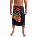 Adelaide Crows ANZAC Day Tribute Lavalava Indigenous Dot Art Poppy Remembrance Football Warrior