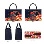 Adelaide Crows ANZAC Day Tribute Leather Bag Indigenous Dot Art Poppy Remembrance Football Warrior