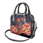 Adelaide Crows ANZAC Day Tribute Shoulder Handbag Indigenous Dot Art Poppy Remembrance Football Warrior