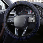 Adelaide Crows ANZAC Day Tribute Steering Wheel Cover Indigenous Dot Art Poppy Remembrance Football Warrior