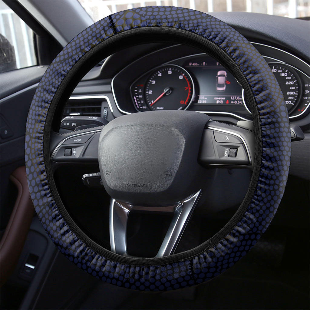 Adelaide Crows ANZAC Day Tribute Steering Wheel Cover Indigenous Dot Art Poppy Remembrance Football Warrior