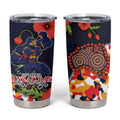 Adelaide Crows ANZAC Day Tribute Tumbler Cup Indigenous Dot Art Poppy Remembrance Football Warrior