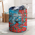 Personalised Cronulla Sharks ANZAC Laundry Basket Indigenous Wave Pattern Poppy Remembrance Shark Warrior