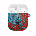 Personalised Cronulla Sharks ANZAC AirPods Case Indigenous Wave Pattern Poppy Remembrance Shark Warrior