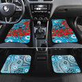 Personalised Cronulla Sharks ANZAC Car Mats Indigenous Wave Pattern Poppy Remembrance Shark Warrior