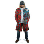 Personalised Cronulla Sharks ANZAC Cloak Indigenous Wave Pattern Poppy Remembrance Shark Warrior