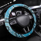 Cronulla Sharks ANZAC Steering Wheel Cover Indigenous Wave Pattern Poppy Remembrance Shark Warrior