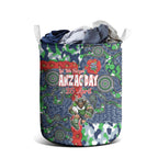 Canberra Raiders ANZAC Laundry Basket Indigenous Wave Pattern Poppy Remembrance Viking Warrior