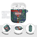 Canberra Raiders ANZAC AirPods Case Indigenous Wave Pattern Poppy Remembrance Viking Warrior