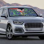 Canberra Raiders ANZAC Auto Sun Shade Indigenous Wave Pattern Poppy Remembrance Viking Warrior