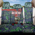Canberra Raiders ANZAC Back Car Seat Cover Indigenous Wave Pattern Poppy Remembrance Viking Warrior