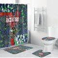 Canberra Raiders ANZAC Bathroom Set Indigenous Wave Pattern Poppy Remembrance Viking Warrior