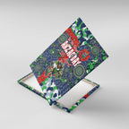 Canberra Raiders ANZAC Canvas Wall Art Indigenous Wave Pattern Poppy Remembrance Viking Warrior