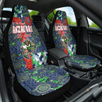 Canberra Raiders ANZAC Car Seat Cover Indigenous Wave Pattern Poppy Remembrance Viking Warrior