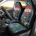 Canberra Raiders ANZAC Car Seat Cover Indigenous Wave Pattern Poppy Remembrance Viking Warrior