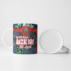 Canberra Raiders ANZAC Ceramic Mug Indigenous Wave Pattern Poppy Remembrance Viking Warrior