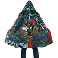 Canberra Raiders ANZAC Cloak Indigenous Wave Pattern Poppy Remembrance Viking Warrior