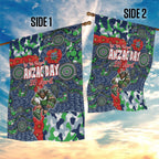 Canberra Raiders ANZAC Garden Flag Indigenous Wave Pattern Poppy Remembrance Viking Warrior
