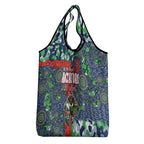 Canberra Raiders ANZAC Grocery Bag Indigenous Wave Pattern Poppy Remembrance Viking Warrior