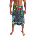 Canberra Raiders ANZAC Lavalava Indigenous Wave Pattern Poppy Remembrance Viking Warrior
