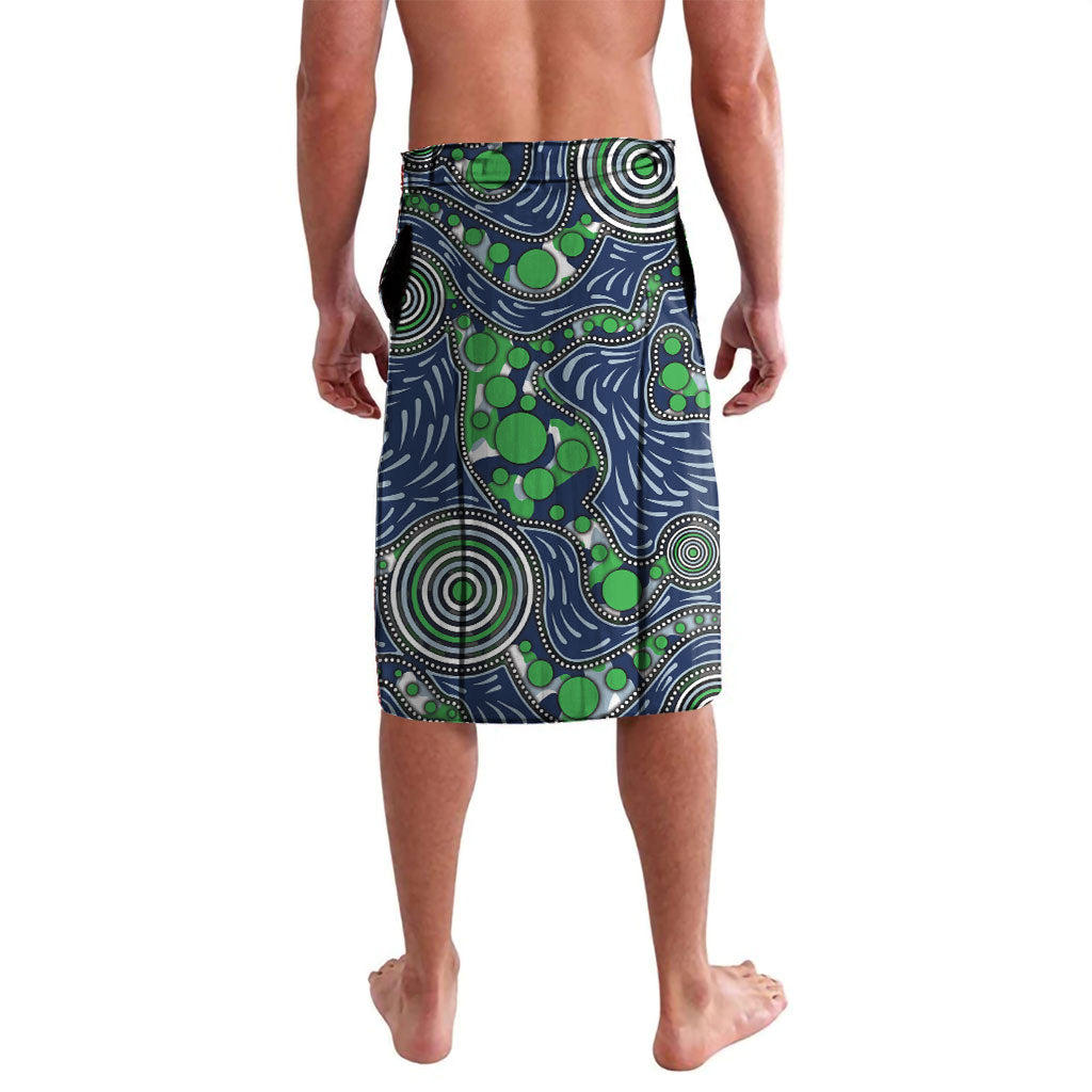 Canberra Raiders ANZAC Lavalava Indigenous Wave Pattern Poppy Remembrance Viking Warrior