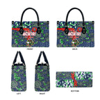 Canberra Raiders ANZAC Leather Bag Indigenous Wave Pattern Poppy Remembrance Viking Warrior