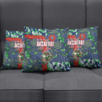 Canberra Raiders ANZAC Pillow Cover Indigenous Wave Pattern Poppy Remembrance Viking Warrior