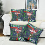 Canberra Raiders ANZAC Pillow Cover Indigenous Wave Pattern Poppy Remembrance Viking Warrior
