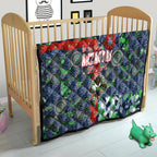 Canberra Raiders ANZAC Quilt Indigenous Wave Pattern Poppy Remembrance Viking Warrior