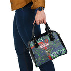 Canberra Raiders ANZAC Shoulder Handbag Indigenous Wave Pattern Poppy Remembrance Viking Warrior