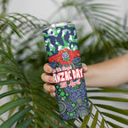 Canberra Raiders ANZAC Skinny Tumbler Indigenous Wave Pattern Poppy Remembrance Viking Warrior