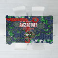 Canberra Raiders ANZAC Tablecloth Indigenous Wave Pattern Poppy Remembrance Viking Warrior