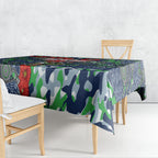Canberra Raiders ANZAC Tablecloth Indigenous Wave Pattern Poppy Remembrance Viking Warrior