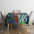 Canberra Raiders ANZAC Tablecloth Indigenous Wave Pattern Poppy Remembrance Viking Warrior