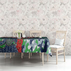 Canberra Raiders ANZAC Tablecloth Indigenous Wave Pattern Poppy Remembrance Viking Warrior