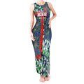 Canberra Raiders ANZAC Tank Maxi Dress Indigenous Wave Pattern Poppy Remembrance Viking Warrior