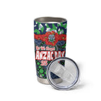 Canberra Raiders ANZAC Tumbler Cup Indigenous Wave Pattern Poppy Remembrance Viking Warrior