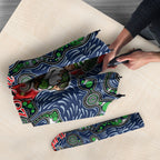 Canberra Raiders ANZAC Umbrella Indigenous Wave Pattern Poppy Remembrance Viking Warrior