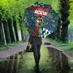Canberra Raiders ANZAC Umbrella Indigenous Wave Pattern Poppy Remembrance Viking Warrior