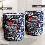 Canterbury Bulldogs ANZAC Day Laundry Basket Aboriginal Dot Poppy Remembrance Bulldog
